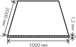 Лист нержавеющий  1,2х1000х2000 мм.  AISI 316Ti (10Х17Н13М3Т) холоднокатаный,  матовый