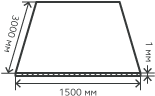 Лист нержавеющий  1х1500х3000 мм.  AISI 409 (08Х13) холоднокатаный,  матовый