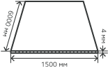 Лист нержавеющий  4х1500х6000  мм.  AISI 304 (08Х18Н10) холоднокатаный,  матовый